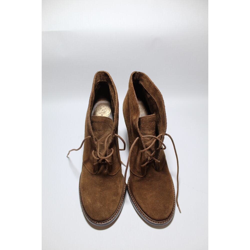 Vince Camuto Brown Suede Ankle Boots lace up - 8.5